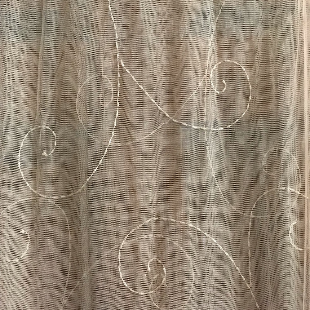 Beautiful peach scarf/wrap with bead work